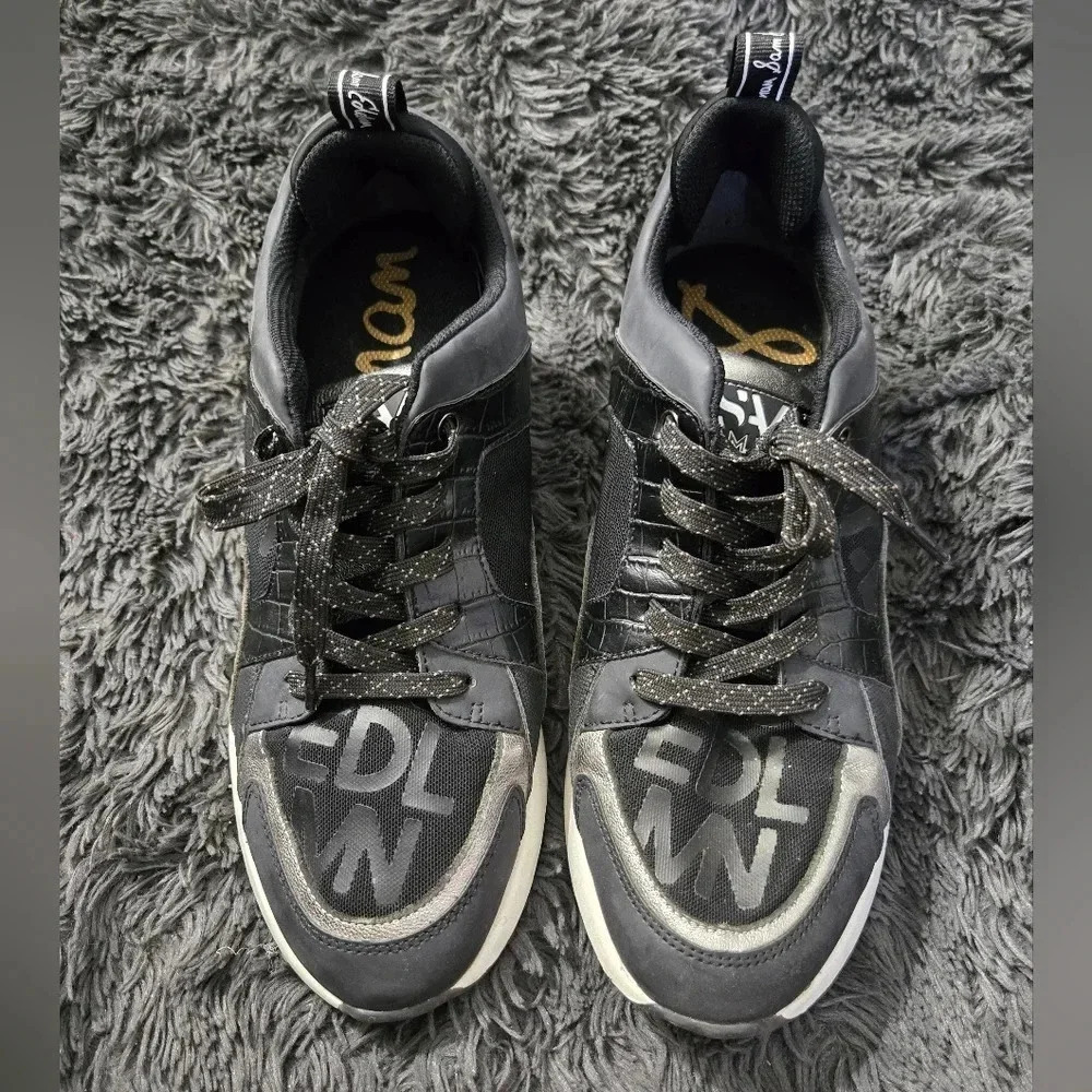 Sam Edelman | Black White Fashion Sneakers Sz 10